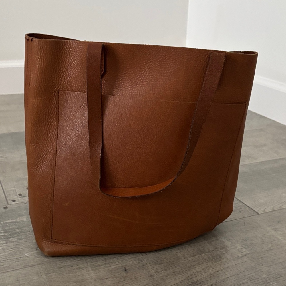 Brown Leather Tote Bag
